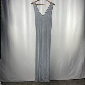 B‎ Collection by Bobeau Sleeveless Maxi Dress in Grey Size Medium